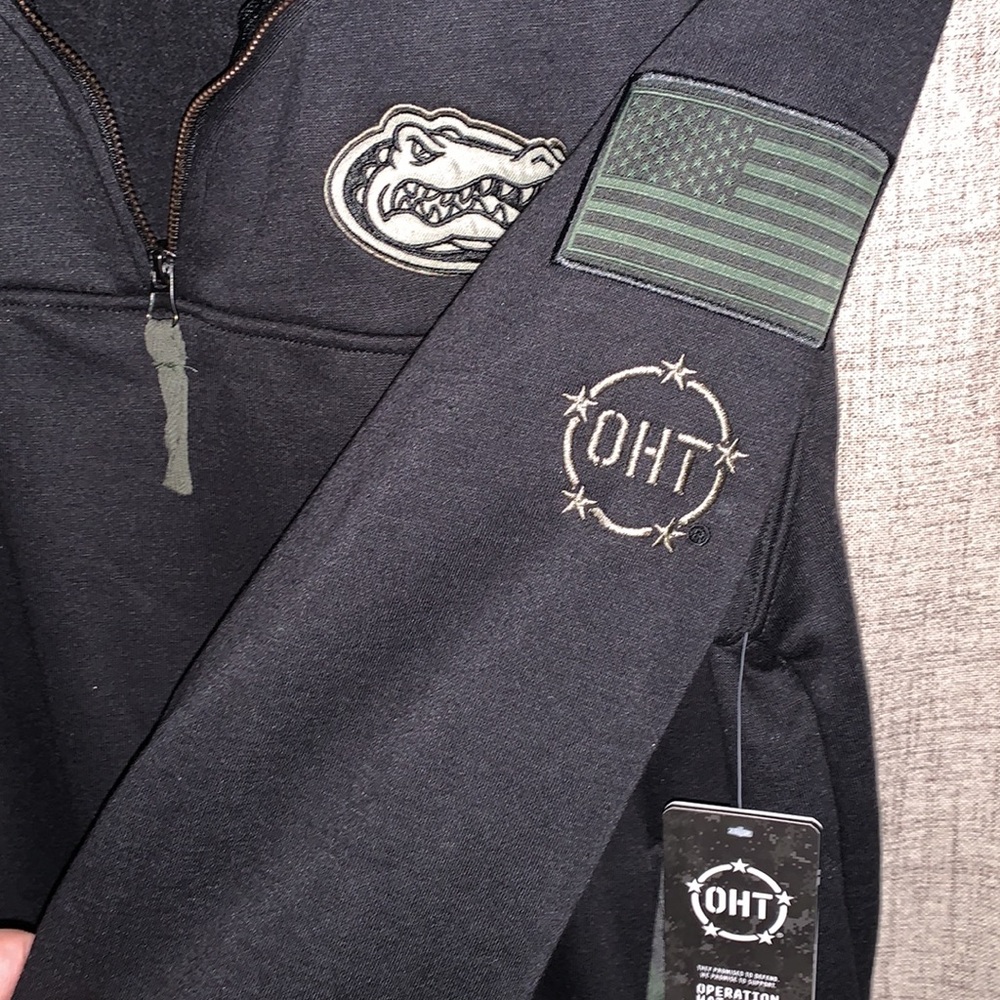 Florida Gators Pullover Jacket 1/4 Zip Colosseum OHT Military Camo NWT Large - Picture 7 of 15